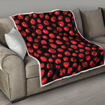 Red Tomato Pattern Print Quilt