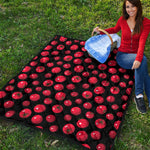 Red Tomato Pattern Print Quilt