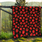 Red Tomato Pattern Print Quilt