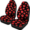 Red Tomato Pattern Print Universal Fit Car Seat Covers