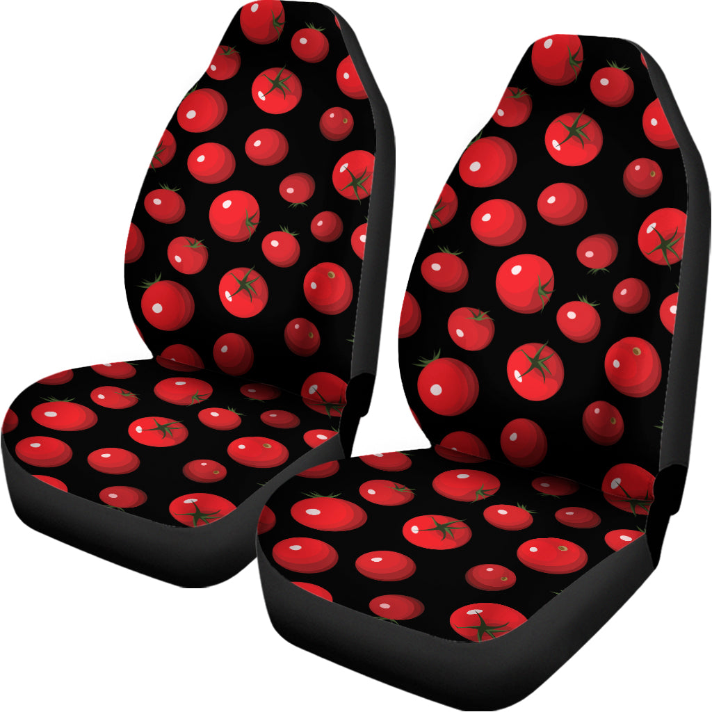 Red Tomato Pattern Print Universal Fit Car Seat Covers