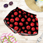 Red Tomato Pattern Print Women's Shorts
