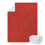 Red Tomatoes Pattern Print Blanket