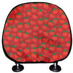 Red Tomatoes Pattern Print Car Headrest Covers