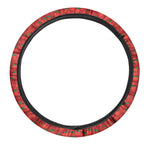 Red Tomatoes Pattern Print Car Steering Wheel Cover