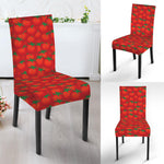 Red Tomatoes Pattern Print Dining Chair Slipcover