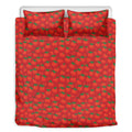 Red Tomatoes Pattern Print Duvet Cover Bedding Set