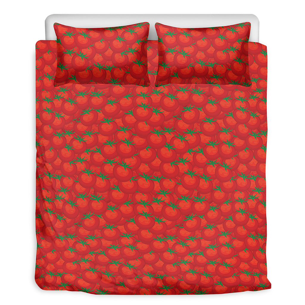 Red Tomatoes Pattern Print Duvet Cover Bedding Set