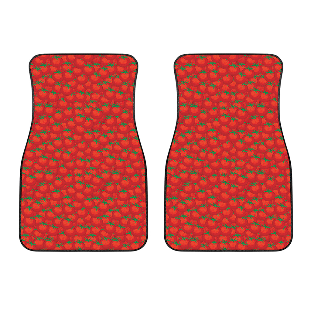 Red Tomatoes Pattern Print Front Car Floor Mats