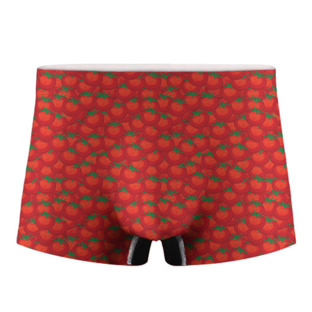Red Tomatoes Pattern Print Men's Boxer Briefs