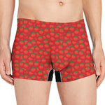 Red Tomatoes Pattern Print Men's Boxer Briefs