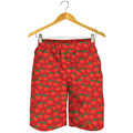 Red Tomatoes Pattern Print Men's Shorts