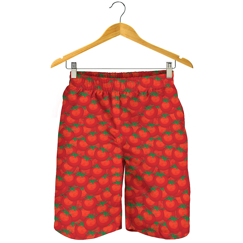 Red Tomatoes Pattern Print Men's Shorts