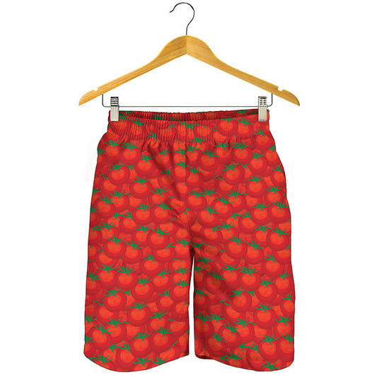 Red Tomatoes Pattern Print Men's Shorts