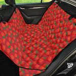 Red Tomatoes Pattern Print Pet Car Back Seat Cover