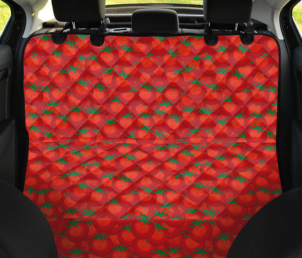 Red Tomatoes Pattern Print Pet Car Back Seat Cover