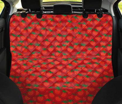 Red Tomatoes Pattern Print Pet Car Back Seat Cover