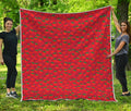 Red Tomatoes Pattern Print Quilt