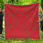 Red Tomatoes Pattern Print Quilt