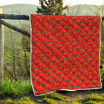 Red Tomatoes Pattern Print Quilt