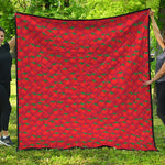 Red Tomatoes Pattern Print Quilt