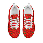 Red Tomatoes Pattern Print White Sneakers
