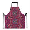 Red Tribal Ethnic Mandala Print Apron