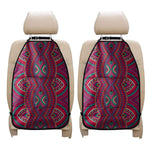 Red Tribal Ethnic Mandala Print Car Seat Organizers