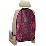 Red Tribal Ethnic Mandala Print Car Seat Organizers