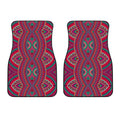 Red Tribal Ethnic Mandala Print Front Car Floor Mats