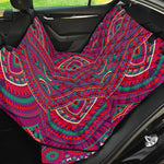 Red Tribal Ethnic Mandala Print Pet Car Back Seat Cover