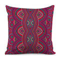 Red Tribal Ethnic Mandala Print Pillow Cover