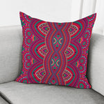 Red Tribal Ethnic Mandala Print Pillow Cover
