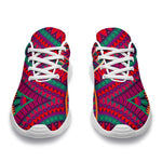 Red Tribal Ethnic Mandala Print Sport Shoes GearFrost