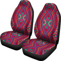 Red Tribal Ethnic Mandala Print Universal Fit Car Seat Covers