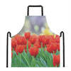 Red Tulip Print Apron