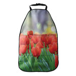 Red Tulip Print Car Seat Organizers
