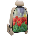 Red Tulip Print Car Seat Organizers