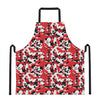 Red White And Black Digital Camo Print Apron