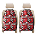 Red White And Black Digital Camo Print Car Seat Organizers