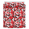 Red White And Black Digital Camo Print Duvet Cover Bedding Set
