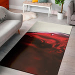 Red Wine Print Area Rug