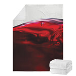 Red Wine Print Blanket