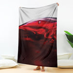 Red Wine Print Blanket