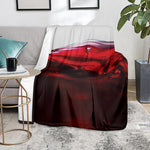Red Wine Print Blanket