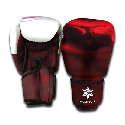 Red Wine Print Boxing Gloves