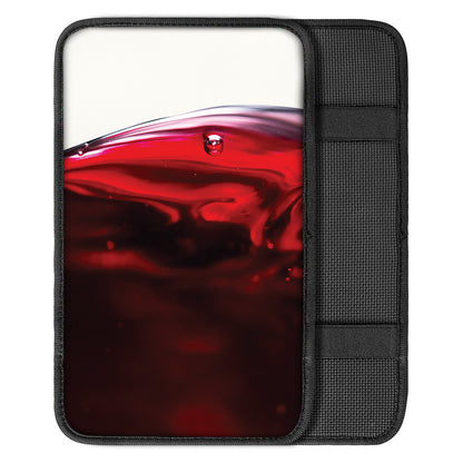 Red Wine Print Car Center Console Cover