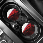 Red Wine Print Car Coasters
