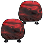 Red Wine Print Car Headrest Covers