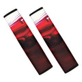 Red Wine Print Car Seat Belt Covers